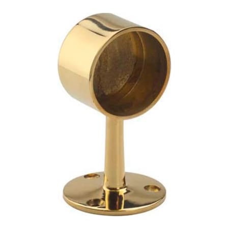 Lavi Industries Lavi Industries, Flush End Post, for 2" Tubing, Polished Brass 00-340/2